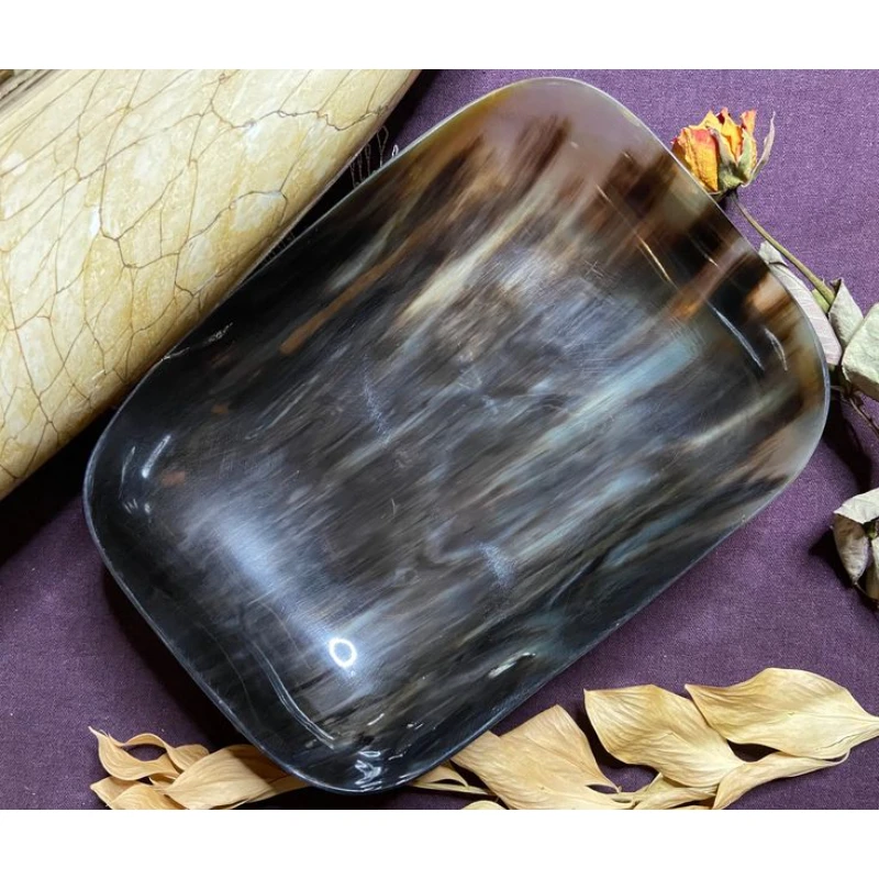 Decorative Gold And Black Horn Color Serving Bowls For Home Use And Table Top Dinnerware Salad Bowls Kitchenware Supplies