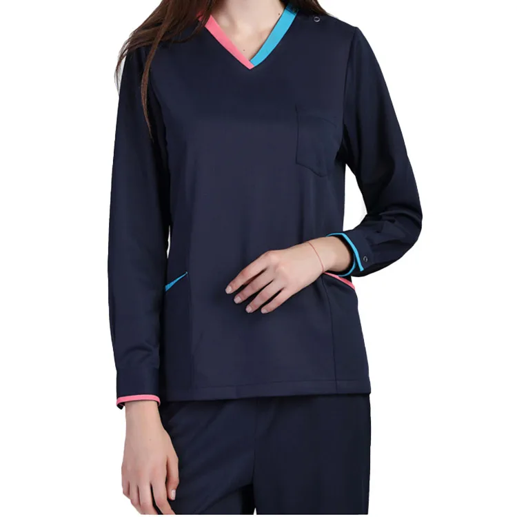 High Quality Short Sleeve Wholesale Price Scrubs for Women and Men V Neck Hospital Uniform Stretchable Women Scrub Set