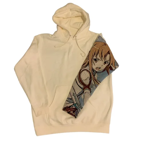 Tapestry / Anime hoodie with custom logos printing  embroidery at wholesale for men and women