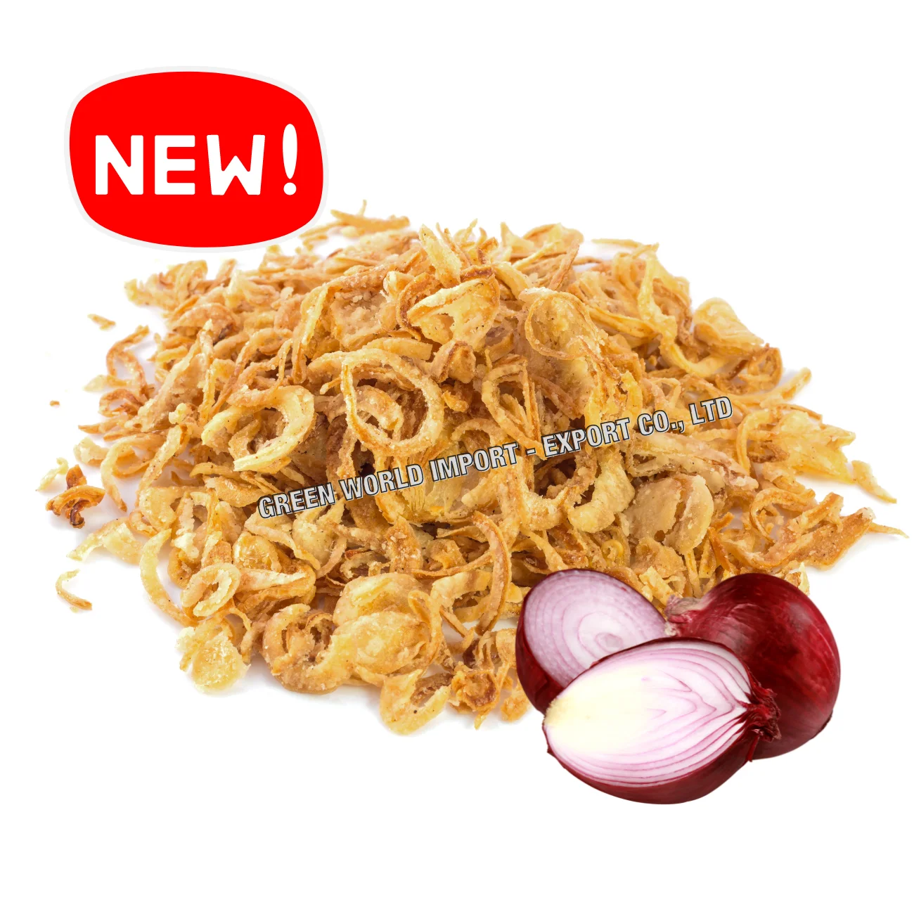 DRIED FRIED ONIONS - DRIED RED ONIONS SLICE - FRIED ONION FLAKES - MAKE YOUR FOOD BECOME PERFECTLY