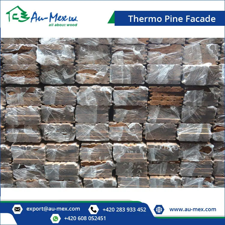 20x140 mm Thermo Pine Wood Cladding Smooth surface