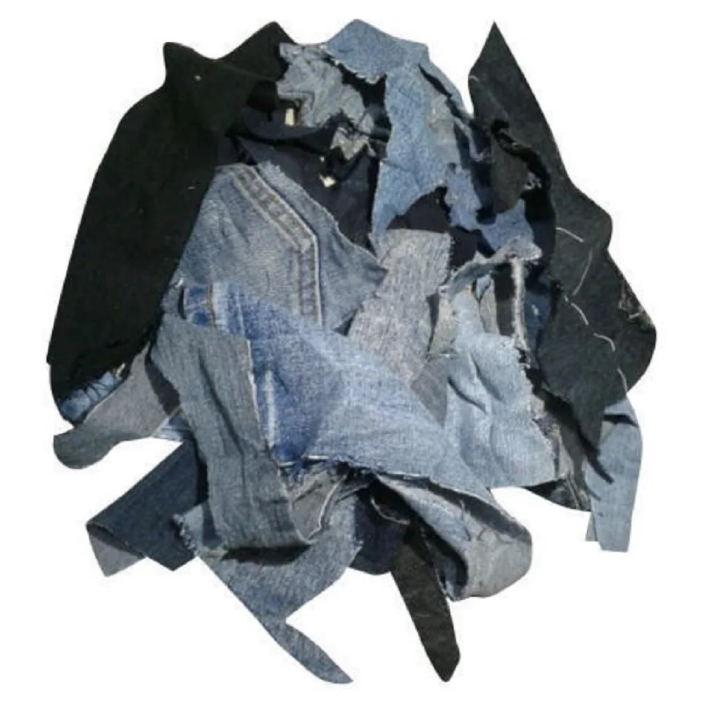 100% Denim Fabric Cutting Waste Hot Sale Industrial Textile Waste Cutting of Knit Woven Fabrics Wool Waste From Bangladesh