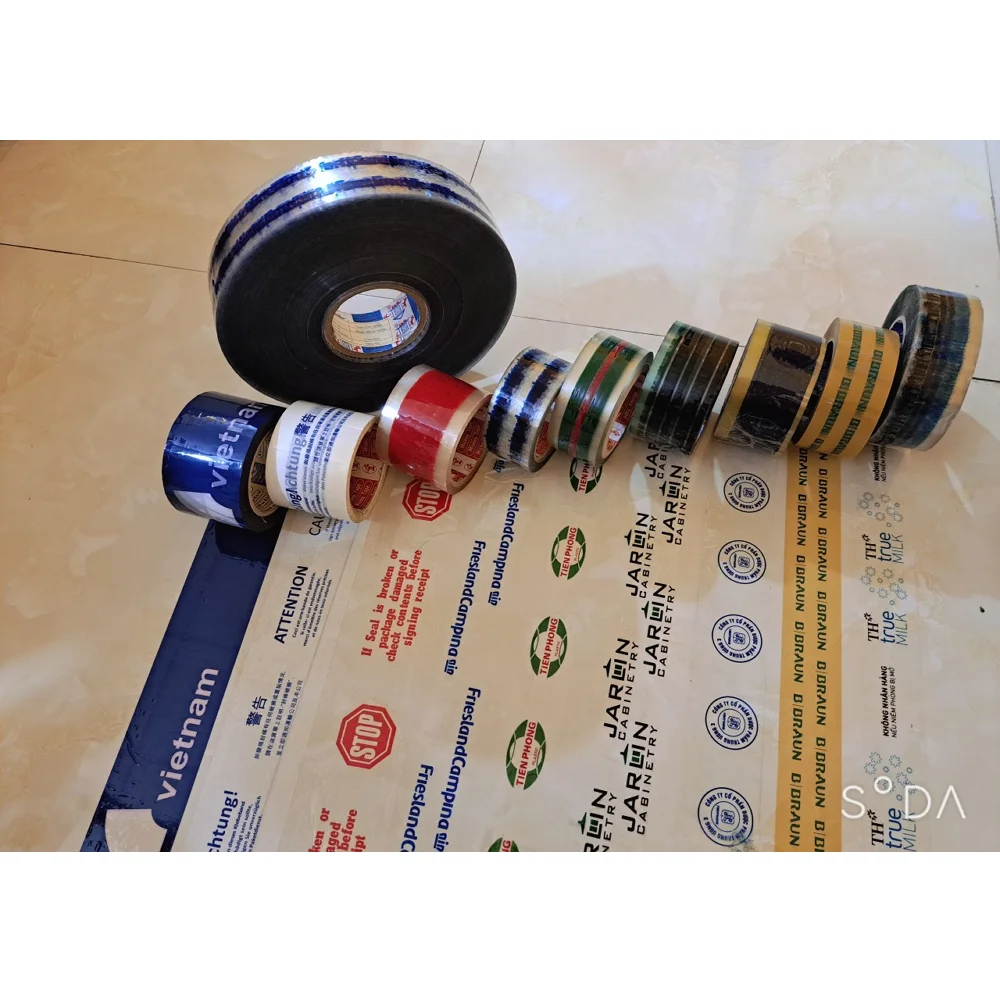 High Quality Custom Bopp Printed Tape Soft Stretch Film in Roll Shaped Packaging with Free Sample and Adhesive Logo Printing