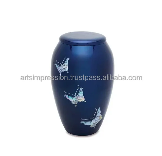 Stylish Design Mini Brass Keepsake Cremation Urn western style funeral urn heart cremation urns solid bronze Keepsake