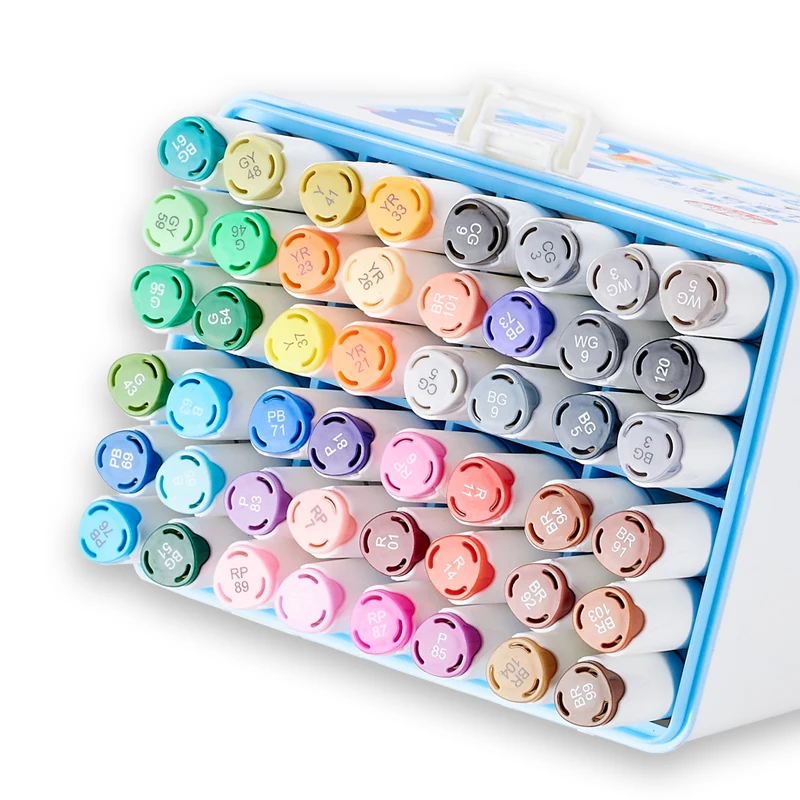 12/24/36/48 Colors Washable Double Tipped Art Markers Set for Artists Adults Coloring and Illustrations
