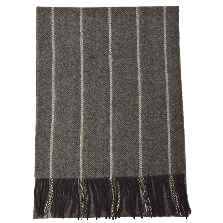 Factory Hot sales breathable eco neckwears high quality dress shawl wrap muffler women men wholesale stripe linen scarves