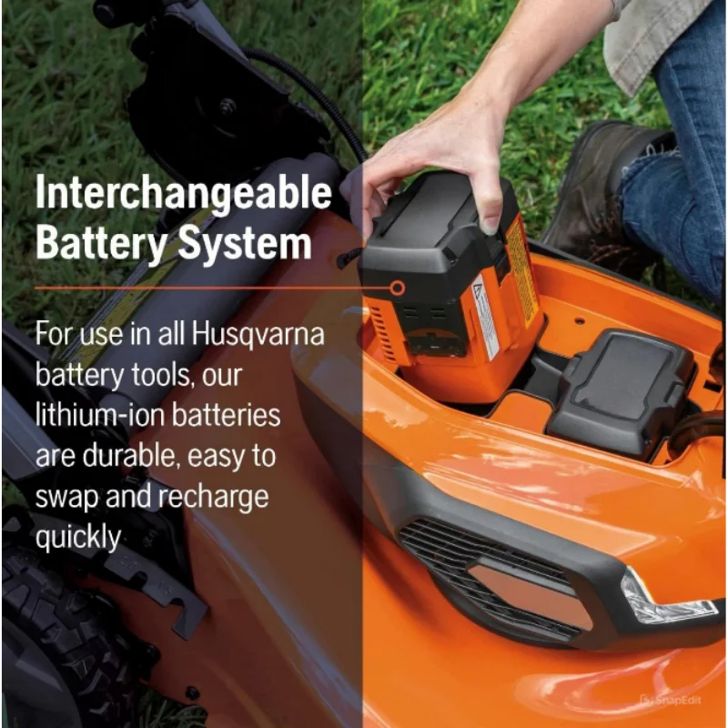 BEST SELLER  Husqvarna Lawn Xpert LE-322 Battery Powered Self Propelled Lawn Mower - Efficient Brushless Motor