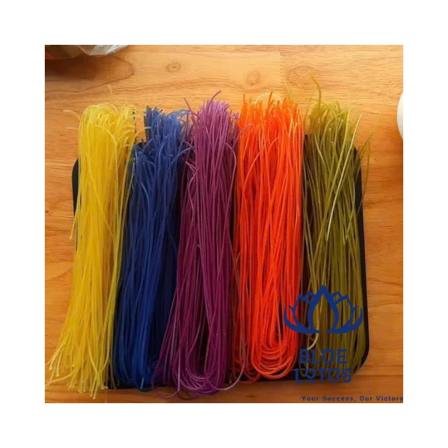 Dried rice vermicelli vegetable Vegetable fine rice vermicelli Vegetable rice noodle natural colorful for cooking from Vietnam
