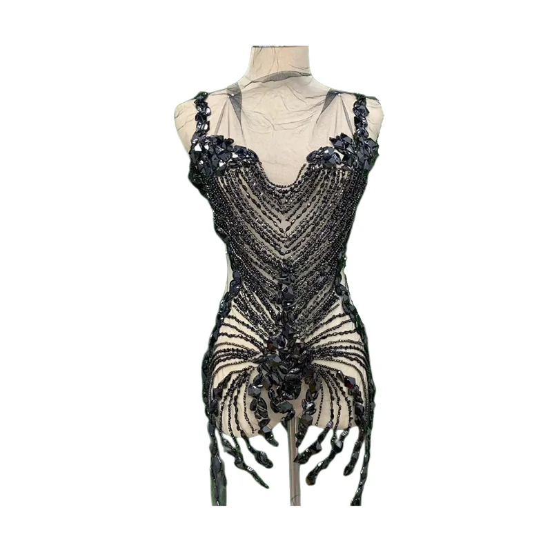 Sequin beads rhinestone beading wear sequin heavy industry handmade colorful