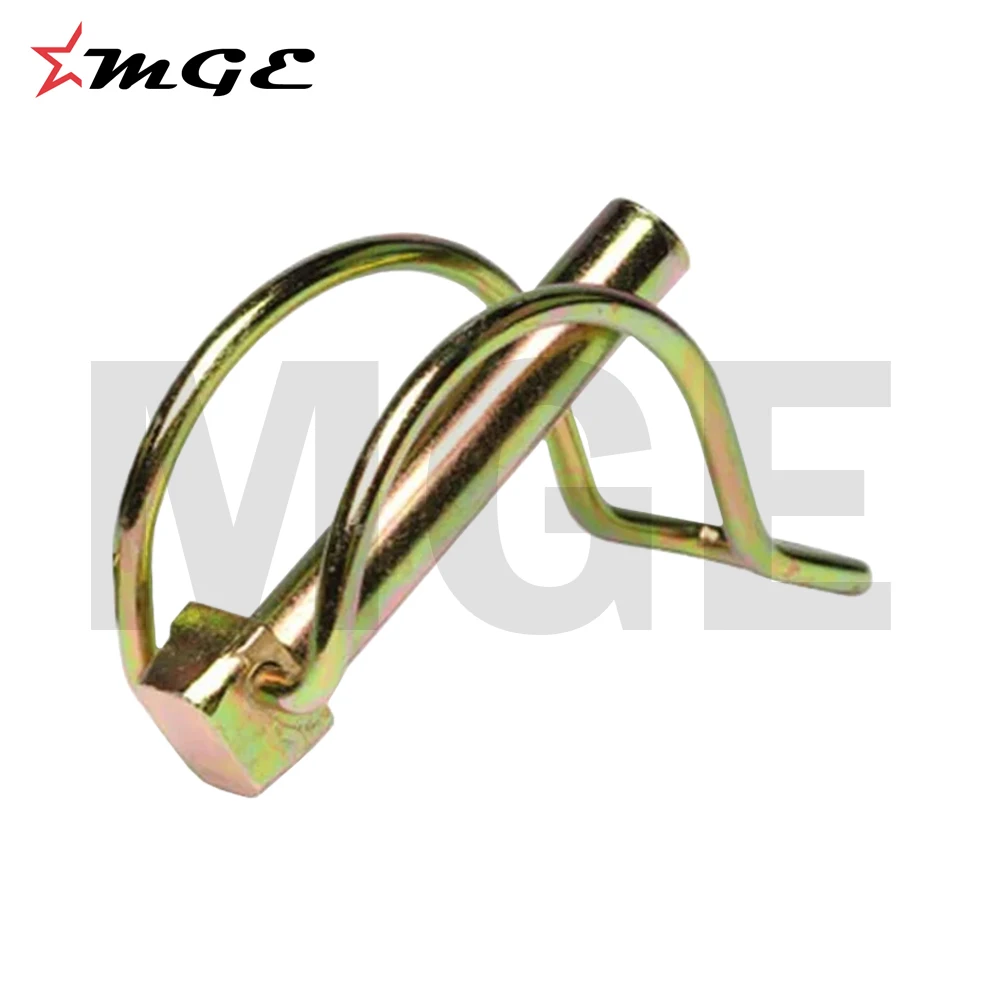 High Strength Shaft Locking Tube Linch Pin For Tractor Linkage Parts With Proper Finishing Of Golden Zinc Plating