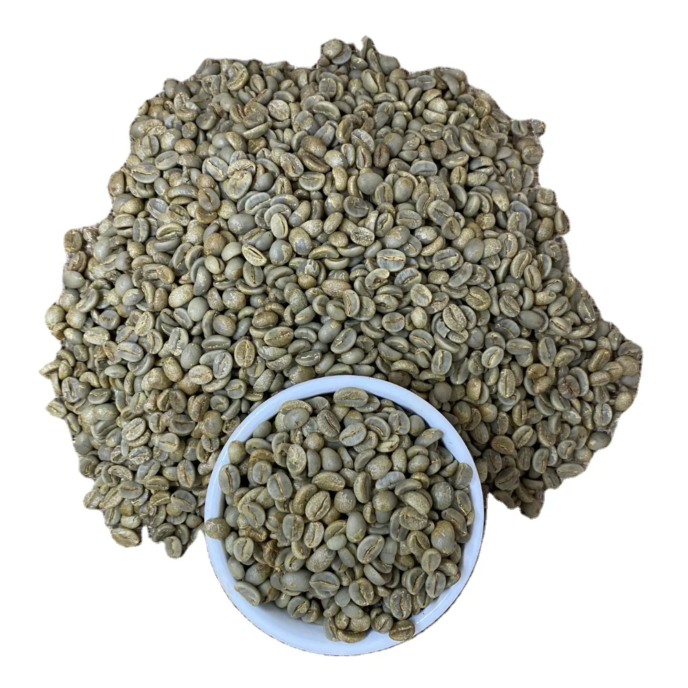 Arabica зеленый кофе в зернах полумойка процесс нового урожая 2023-2024