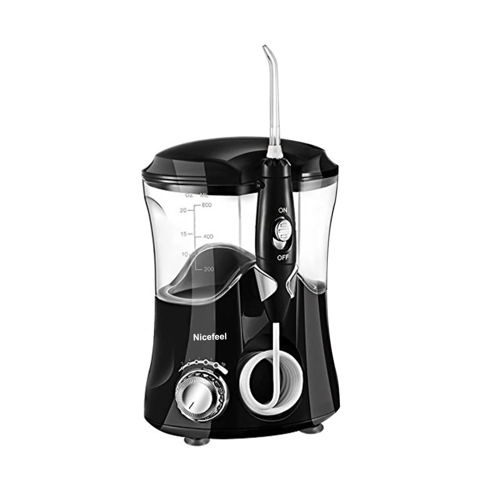 7+ Jet Tips Dental Water Flosser 600ml Oral Hygiene Oral Irrigator Dental Equipment Teeth Cleaner Electric Water Jet Foe Brace