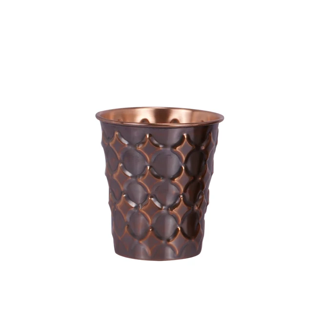 Copper Glass modern drinking water copper glasses for tabletop and home restaurant use for hot sale