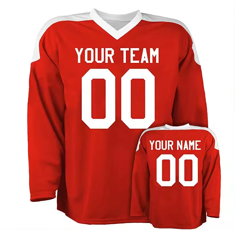 Sublimation Mens Ice Hockey Jersey Good Quality Custom logo ice hockey Jersey Custom New Design Hockey Jersey