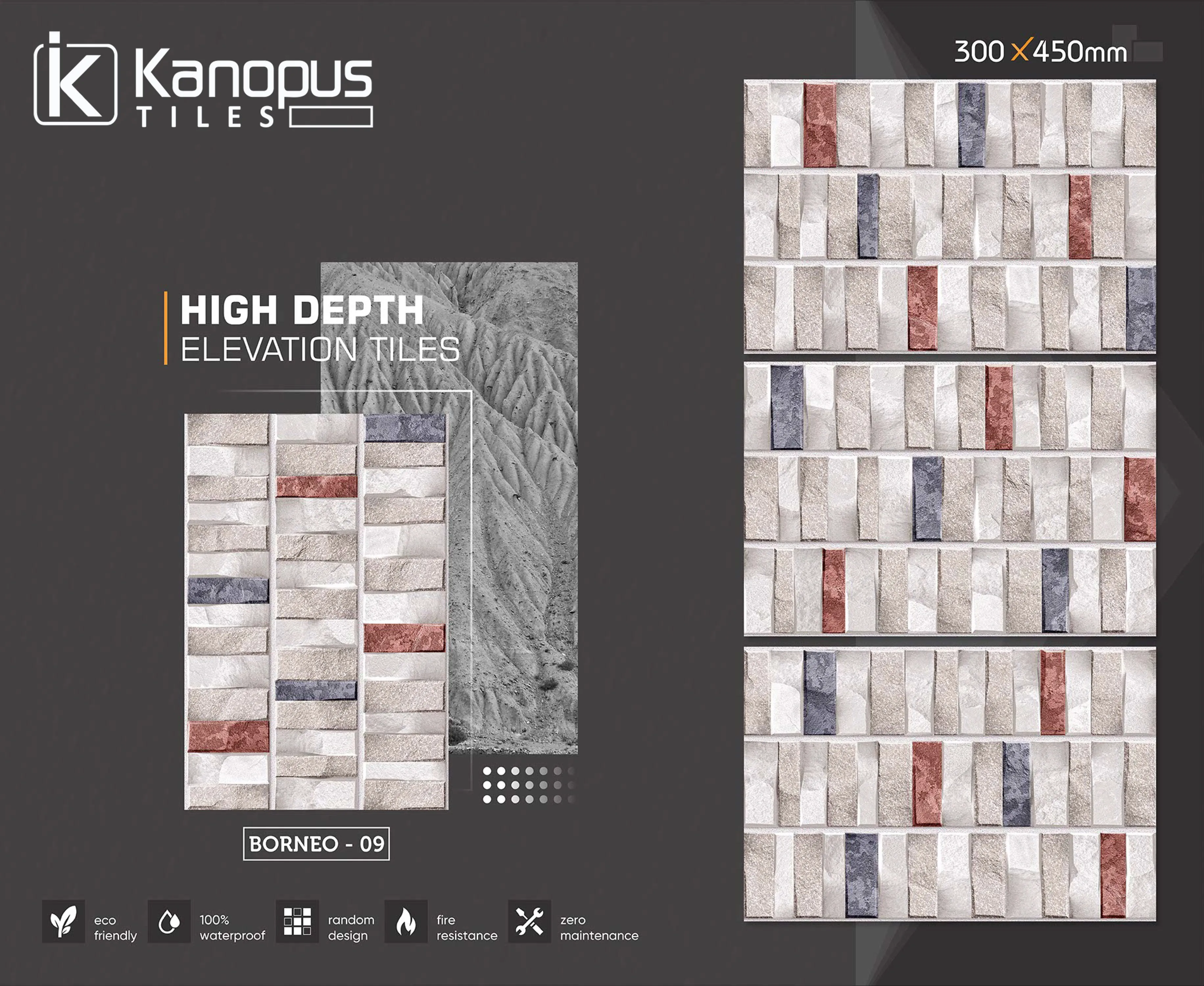 Premium Choice Premium Quality Asia Tiles Elevation Tiles 300x450mm Ceramic Wall And Floor Tiles For Luxurious House.