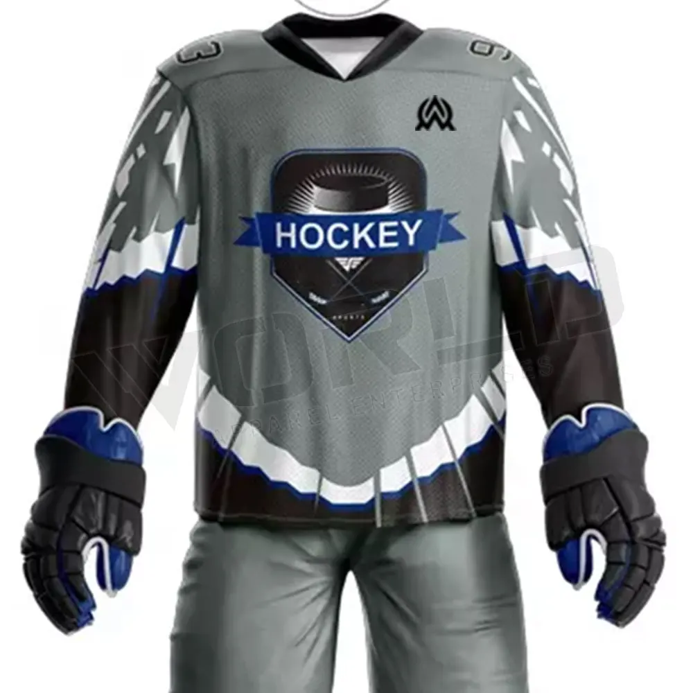 Custom Logo Sublimation Ice Hockey Jerseys Wholesale Latest Design Ice Hockey Uniform Top Sale Team Uniform