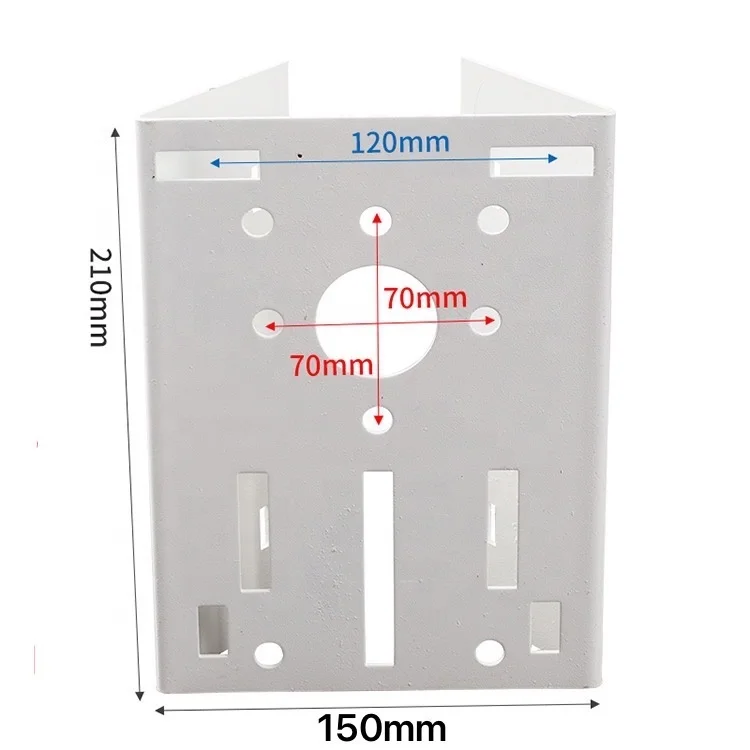 Universal metal Loop Bracket CCTV Security Camera Vertical Pole Mount Bracket with 3 Loops and cctv panel bracket