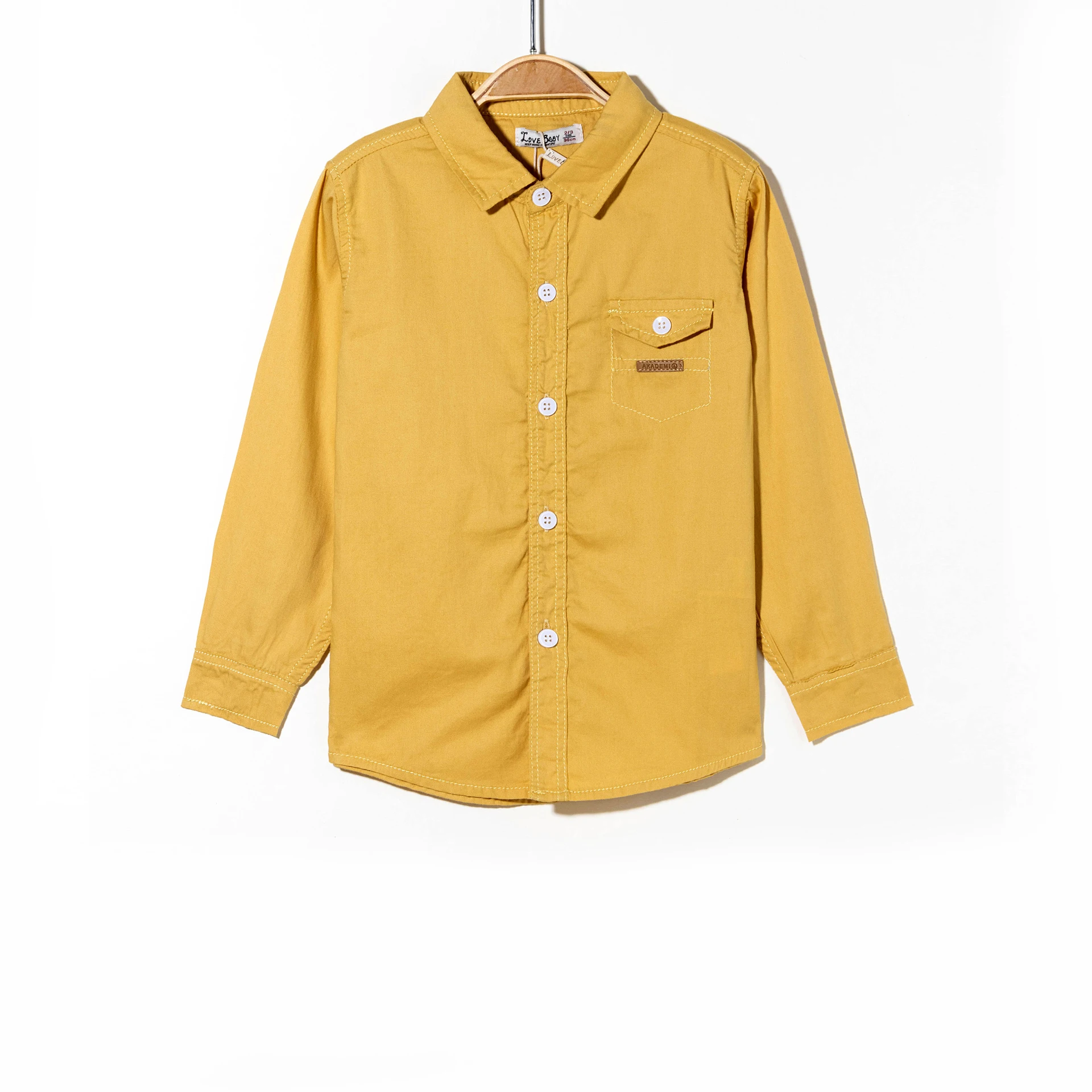 2023 Latest Design Children Shirt Formal Oxford Piquet Boys Long Sleeve Shirts Cotton Turn Down Collar Shirts For Kids Boys