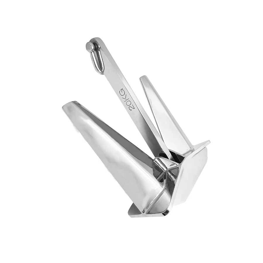 Boat Anchor 316 Stainless Steel Mirror Polished Pool Anchor Marine Hardware