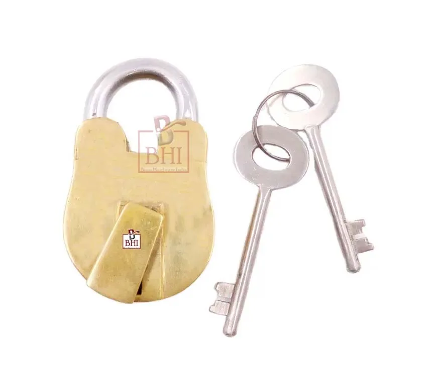 ANCIENT STYLE HARDWARE BRASS DOOR LOCKS WITH 2 KEYS, IRON HERITAGE ANTIQUE LOCKS & AND HARDWARE PADLOCKS