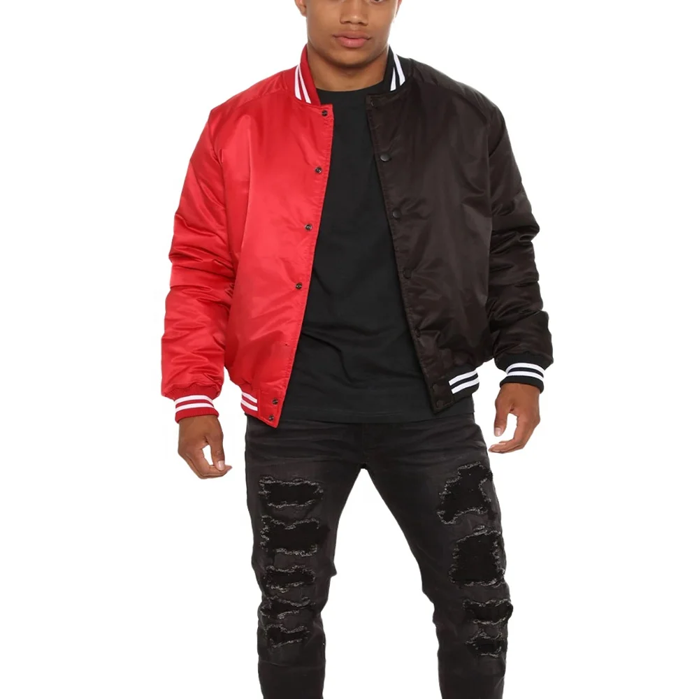 Customized Plain Baseball Varsity Jacket Embroidered Satin Jackets Club Wear
