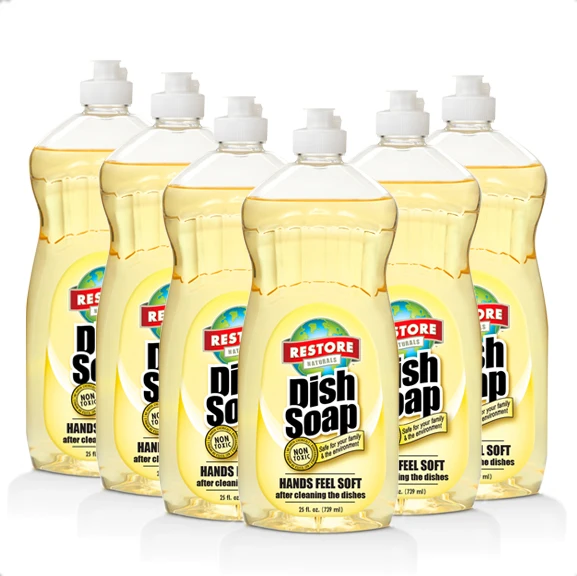 A Biodegradable, Eco-Friendly Dish Soap that is Septic and Sewer Safe (25 fl. oz. / 6 pack)