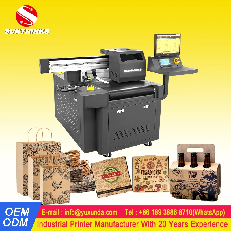 2023 New 30cm 60cm 90cm 120cm 150cm 180cm Digital Single Pass Carton Box Kraft Paper Bag Printer Inkjet Packaging Printer