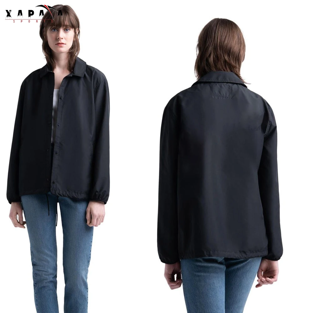 High Quality Custom Anorak Windbreaker Jackets Lightweight Nylon Polyester COaches Jackets for Winter Thin Fabric with Material