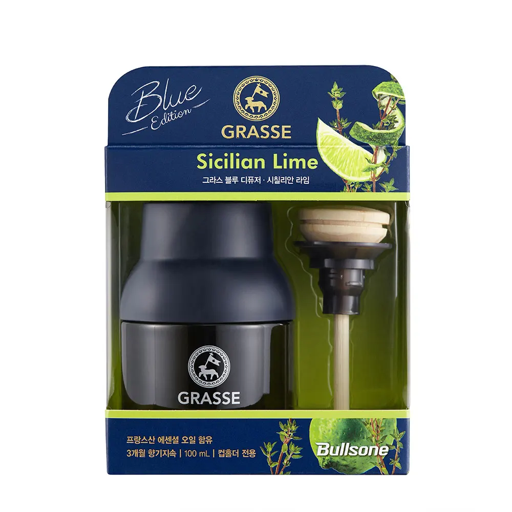 Bullsone Grasse Luxury Car Perfume Diffuser 3.38oz 4 Types Car Air Freshener Fragrance Natural Ingredients