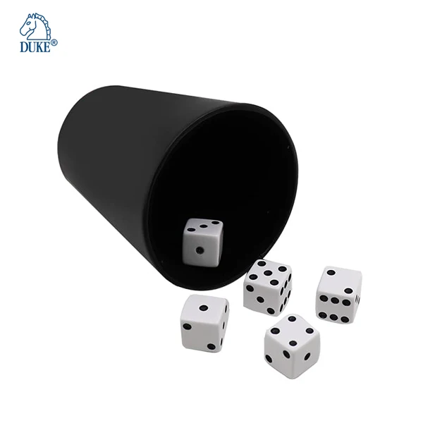 Professional Leather Touch Felt Lining anti-noise Custom Logo Dice Cup