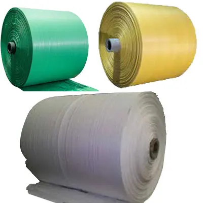 Tubular PP Woven Roll PP Woven Rolls 100% Virgin Polypropylene Bags Customized Fabric Rolls Colorful Fabric Made In India