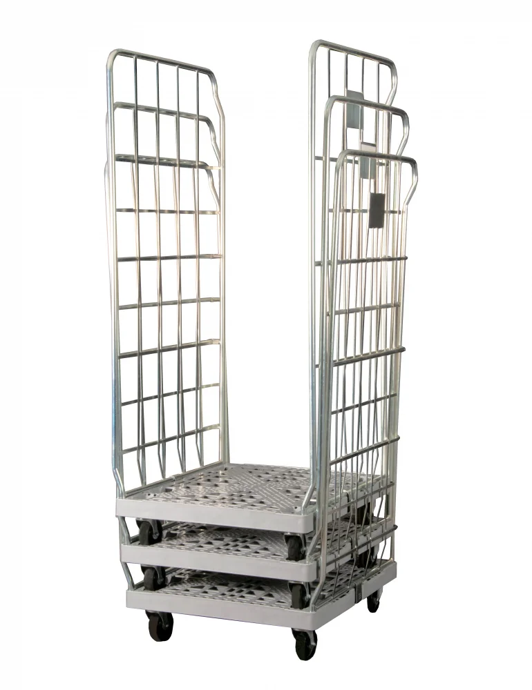 Roll containers for transport, storage and order picking in a wide variety of industries