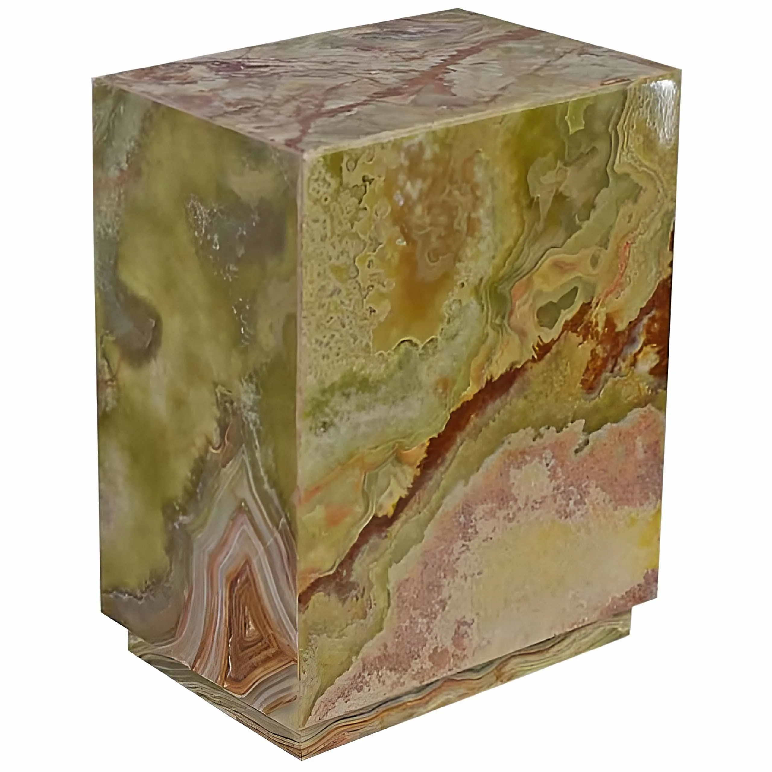 Cheap Marble and Onyx Natural Stone Assorted Medium Tower  Hand Crafted Cremation Urns For Holding Human & Pet Ashes