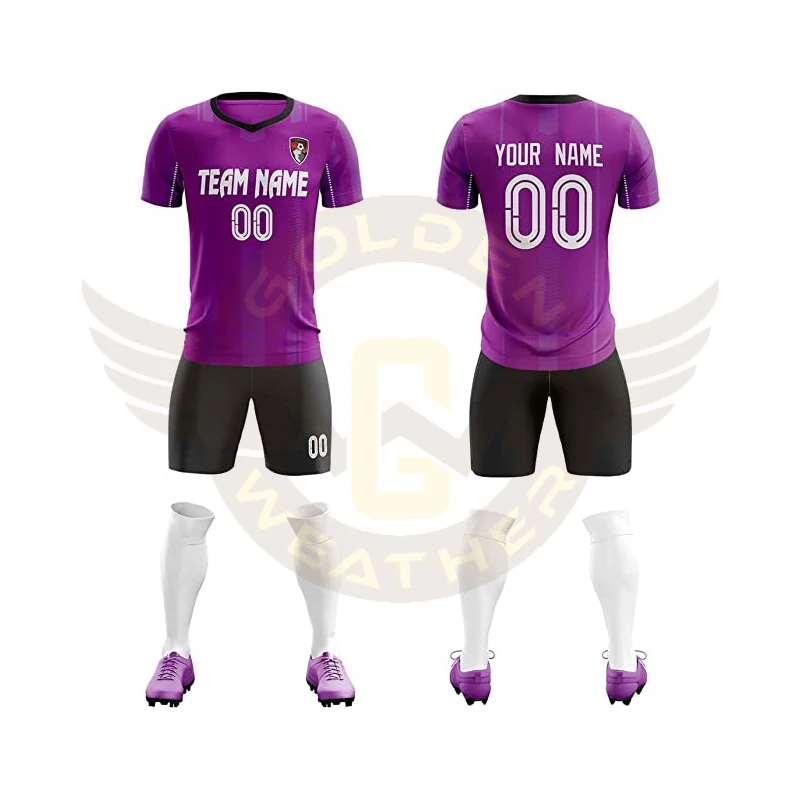 Customized High Quality Sublimation Soccer Jersey Patch Embroidered Logo Custom Polyester Soccer Football Jersey