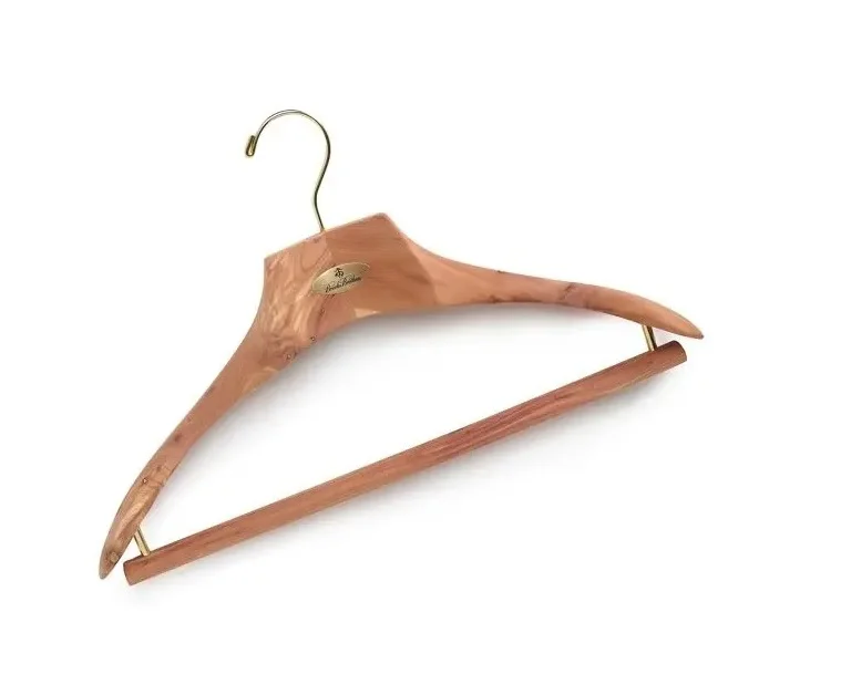 High quality design solid wooden hanger shoulder wooden and men suits and shirts paint coat hangers at best price BY N M CRAFT