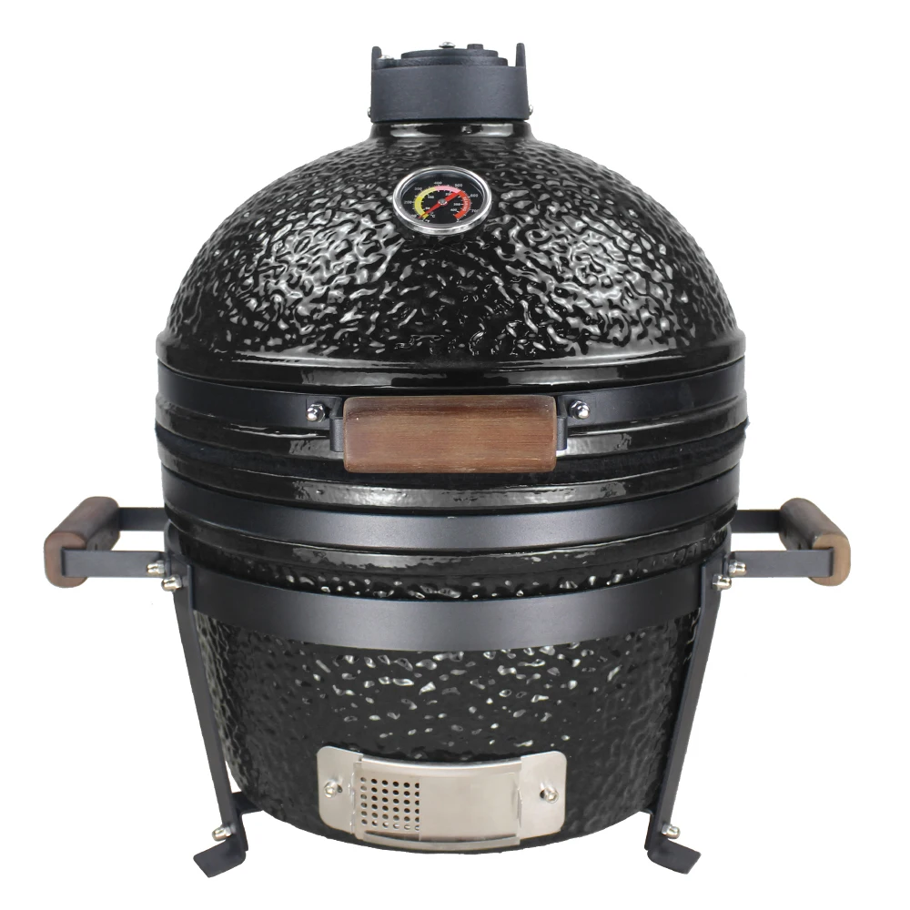 KAMADO 16 Inch Mini Max Grill Charcoal Shaped Ceramic Grill for Outdoor Kitchen Home and Garden