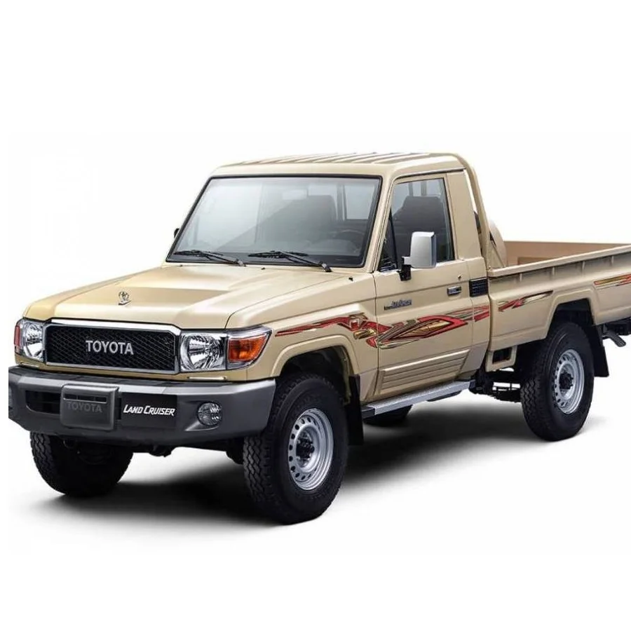 Japanese high quality Toyota Land Cruiser Pickup truck right / Left hand drive automobiles cheap used cars for sale