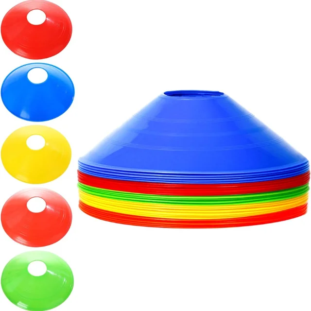 QSICO High Quality PVC Sports Equipment Reasonably Priced Agility Soccer Cones Space Markers Made in India