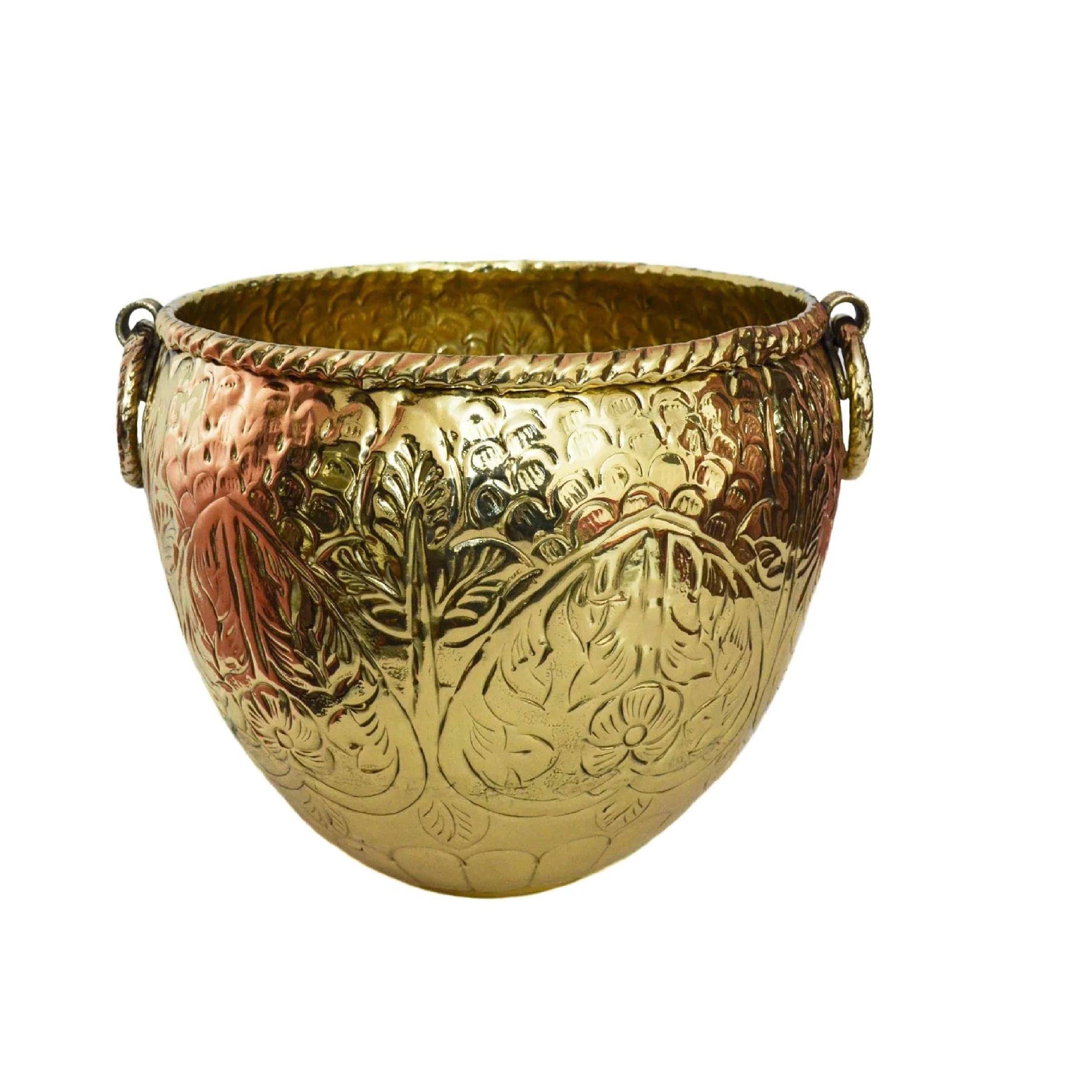 Export Quality Unique Design New Flower Pot Brass Plant Pot for Garden New Look Metal Planters in Wholesale Price