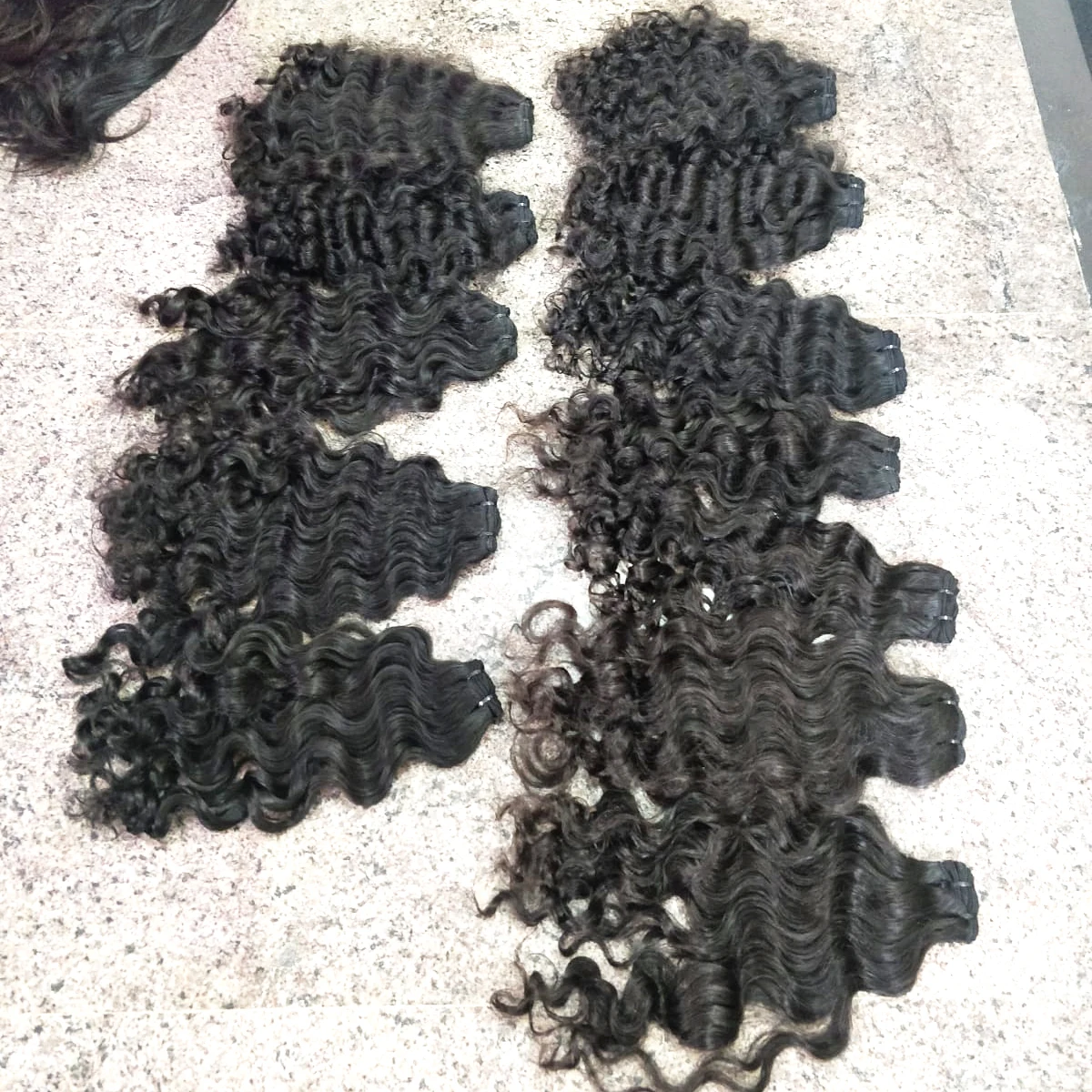 South Indian Double Weft Hair Extension Grade 12A Unprocessed Virgin Intact Cuticles Single Donor I-Tip Bundles Genius Weft