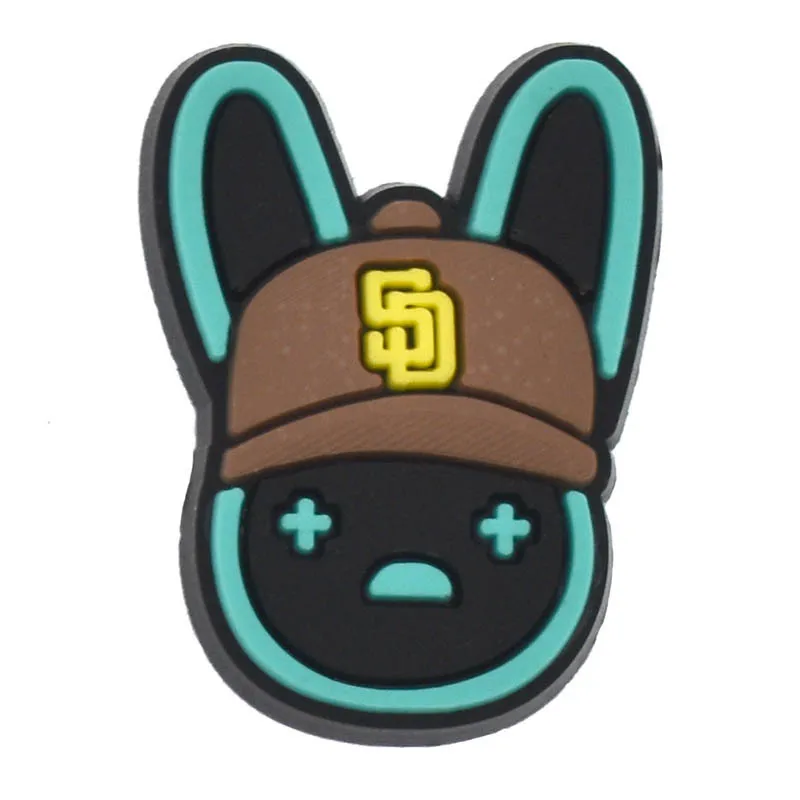 2023 Новое поступление шармы для обуви Bad bunny bad сабо оптовая продажа украшения из ПВХ обувного магазина