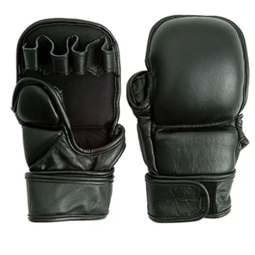 Premium Leather Boxing Gloves for MMA Training and Competition