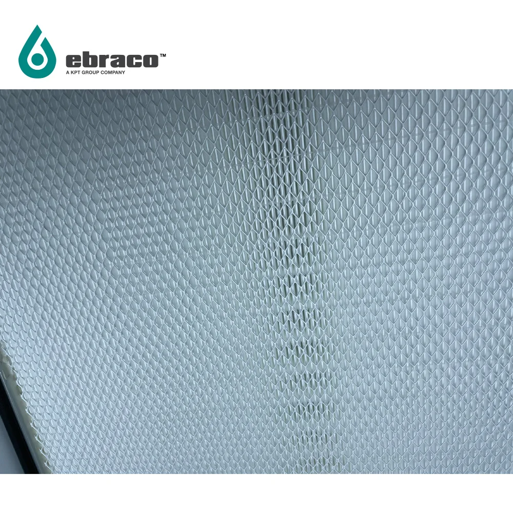 Ebraco H14 99.995% Hepatec  Gel seal Filter Minipleat 305x610x90mm (12x24x4inch) For HVAC, Cleanroom, Hospital Customized