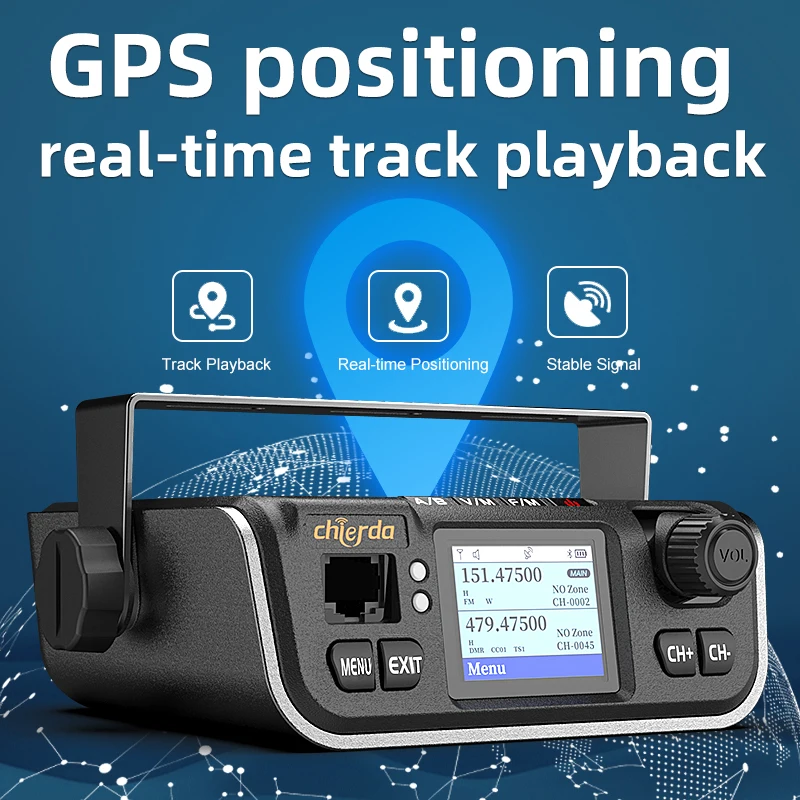 Starft M520D Mobile Radio Vehicle Walkie Talkie Digital DMR and Analog Dual Modes Full Frequency UHF VHF FM GPS Transceiver