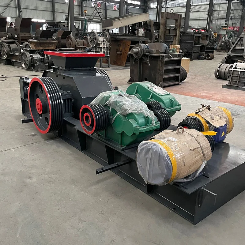 Top brand 20-50t/h double tooth roller stone crusher smooth roller crusher for sale