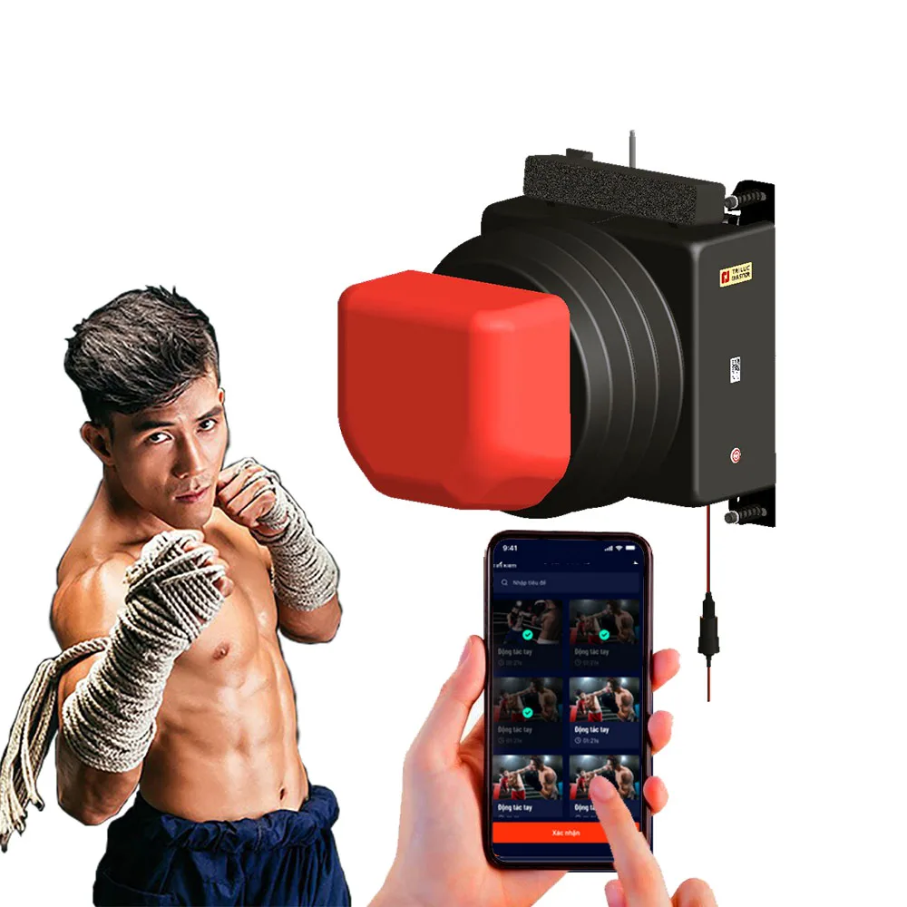 Smart Wall-Mounted Boxing Training Machine with Accurate Punch Measurement, Diverse Workouts for Boxers, Home Gyms and Dojos
