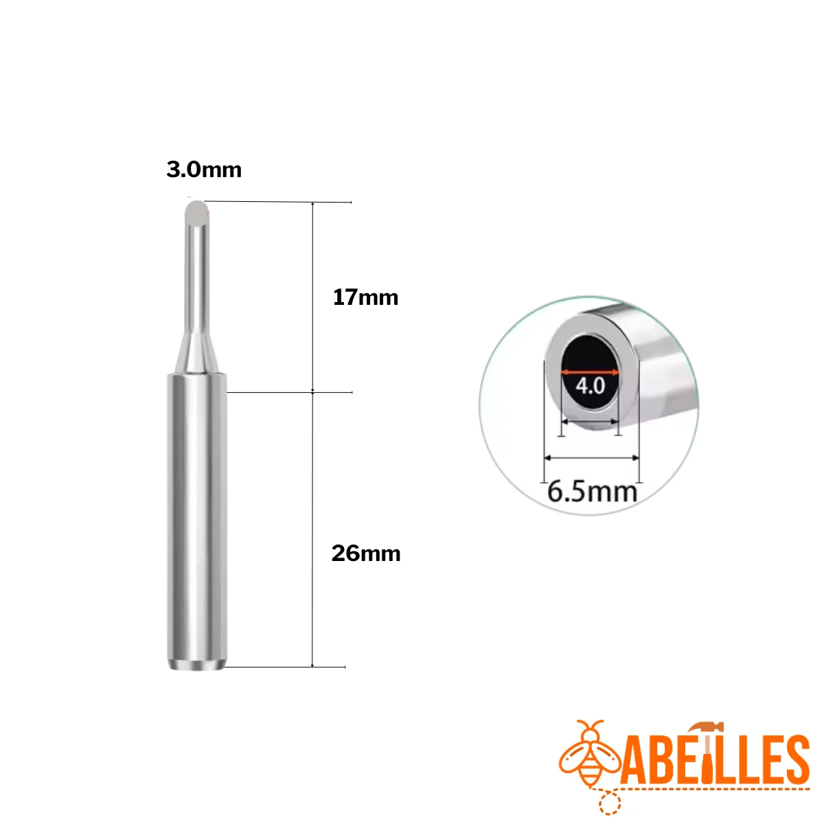 High Quality Copper - Iron Alloy Soldering Tips 900M-T-3CF Shape-3C Tinned Cut Surface Only