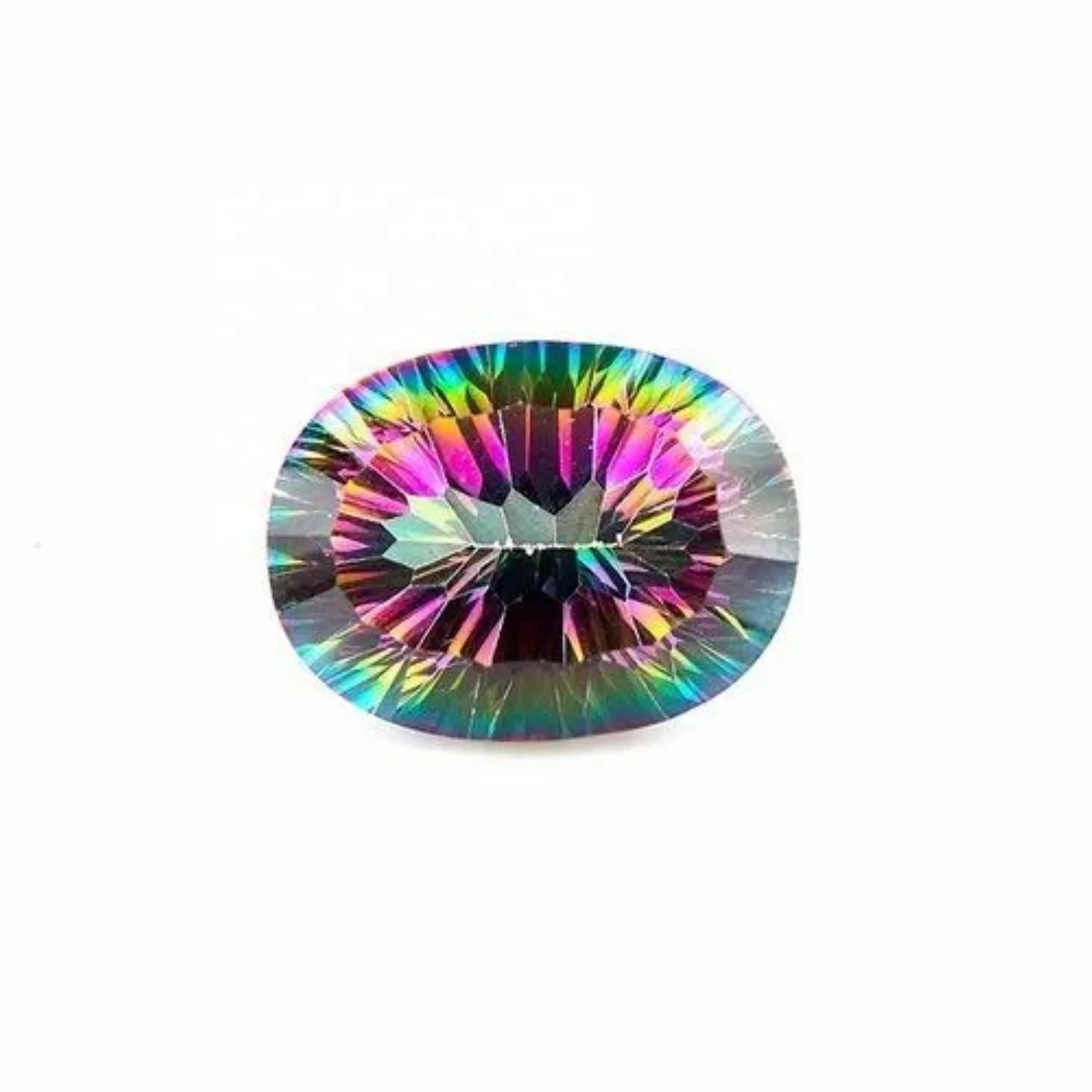 Wholesale Natural High Quality Mystic Quartz Stone Gemstone Cut Stone Loose Gemstone Lot Mix Shape Size For Jewelry Making