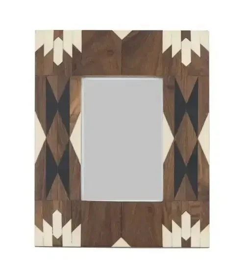 Horn look Epoxy Resin Inlay Photo Frame Vintage Floating Photo Frame Wall Decor Antique Resin inlay picture frame gift Items
