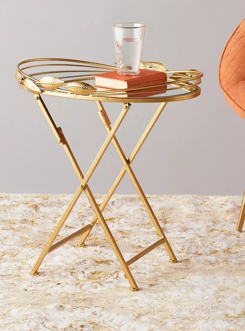 High On Demand Custom Round Foldable Mirror Finished Top Coffee Tables for Luxury Home and Cafe Furniture Options at Best Prices